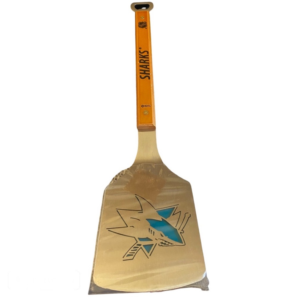 SAN JOSE SHARKS NHL GRILL SPATULA FOR OUTDOOR GRILL